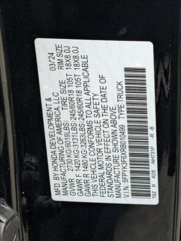 new 2024 Honda Ridgeline car, priced at $43,745