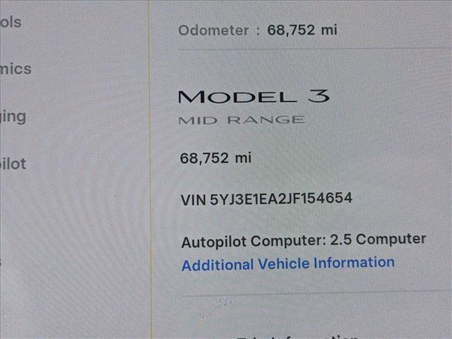 used 2018 Tesla Model 3 car, priced at $20,422