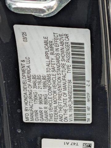 new 2025 Honda Civic car, priced at $27,571