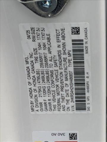new 2025 Honda CR-V car, priced at $32,402