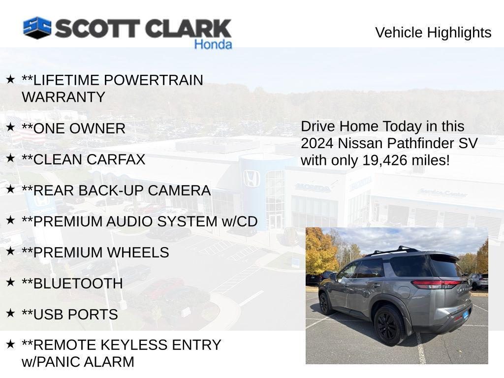 used 2024 Nissan Pathfinder car, priced at $30,680