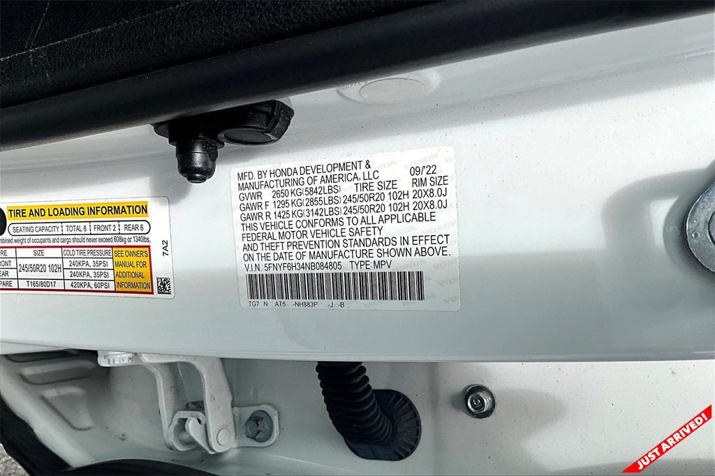 used 2022 Honda Pilot car, priced at $32,000