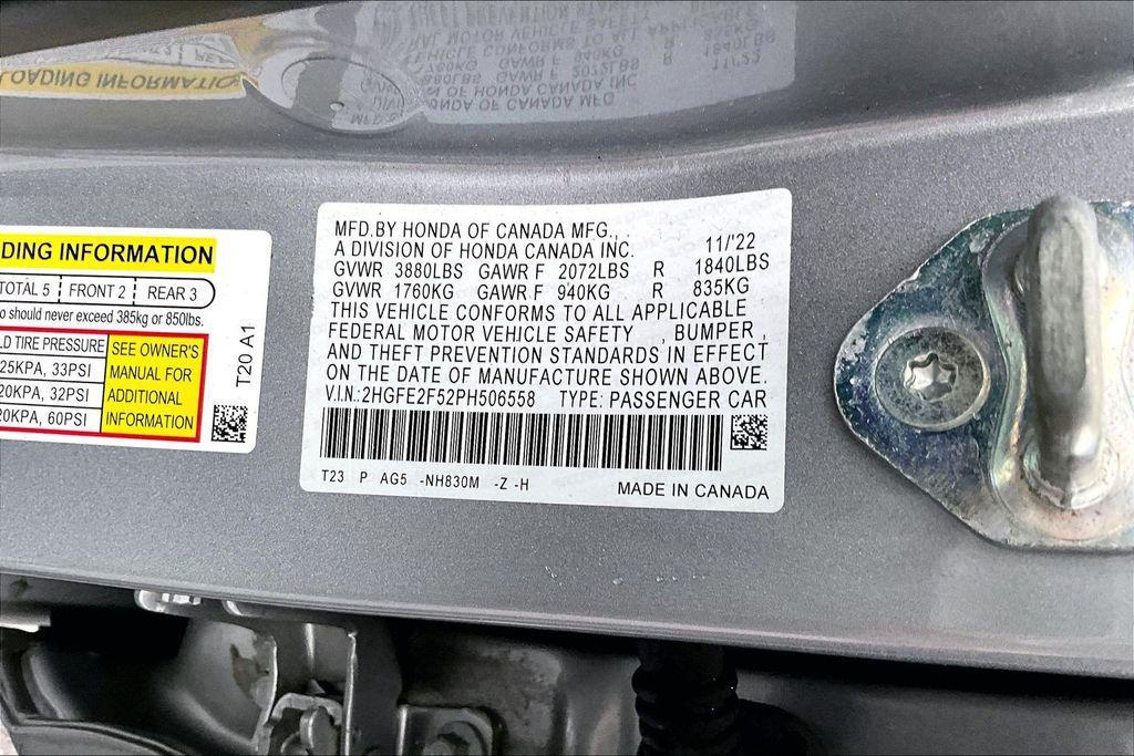 used 2023 Honda Civic car, priced at $24,988