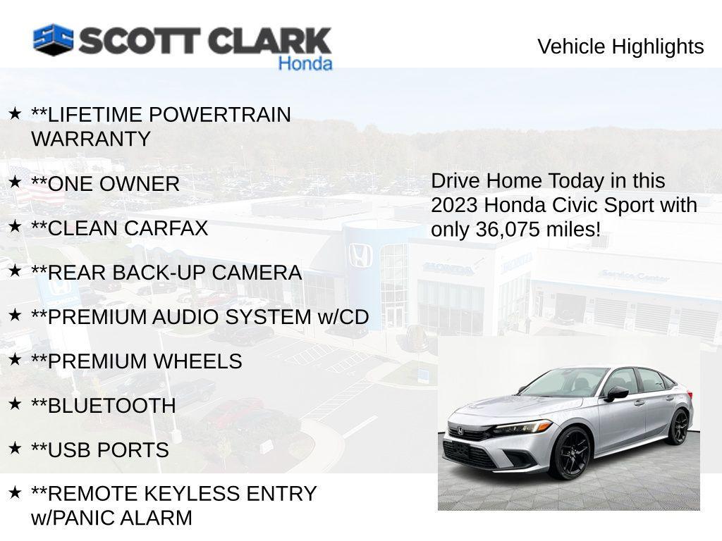 used 2023 Honda Civic car, priced at $24,988