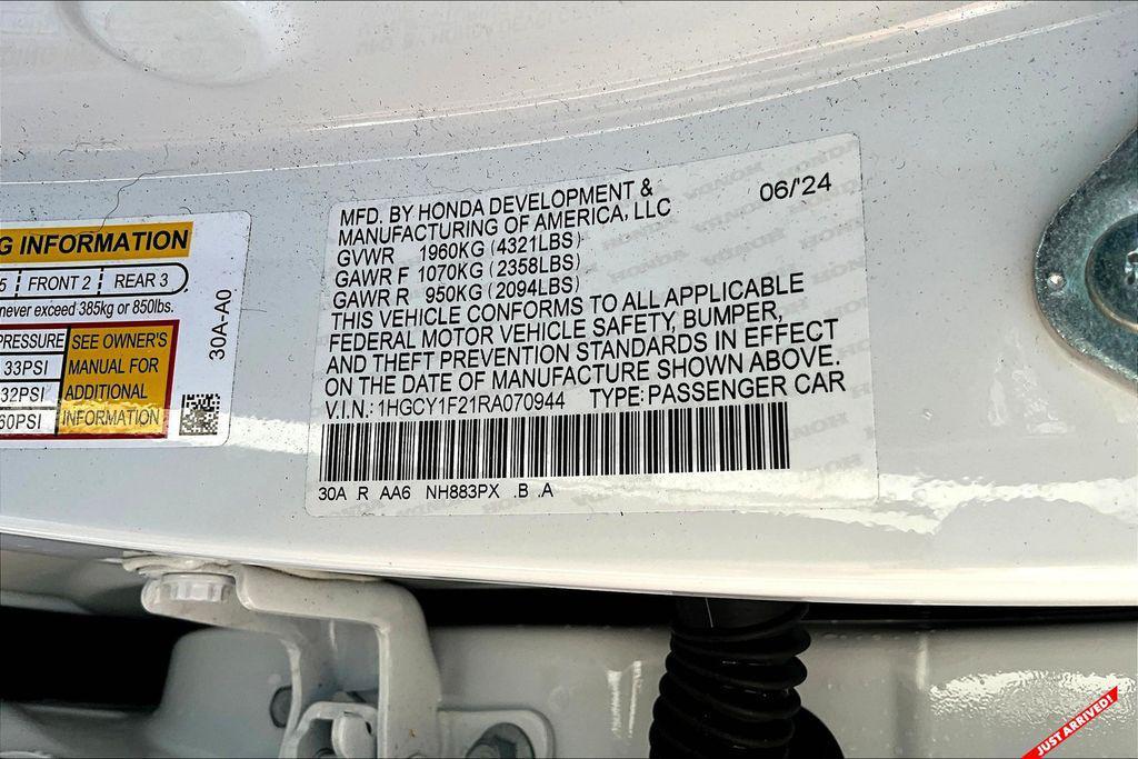 used 2024 Honda Accord car, priced at $23,455