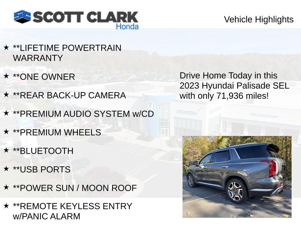 used 2023 Hyundai Palisade car, priced at $27,820