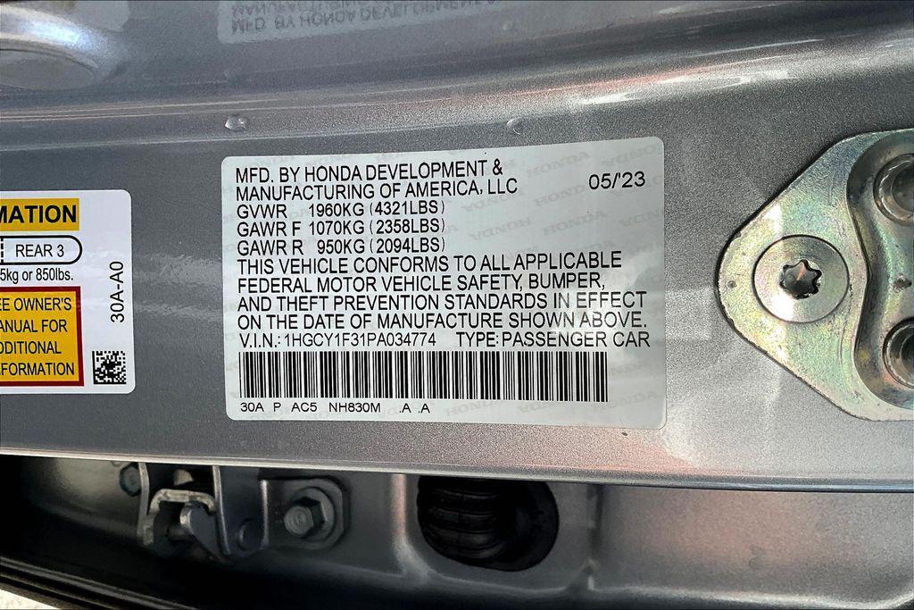 used 2023 Honda Accord car, priced at $23,527