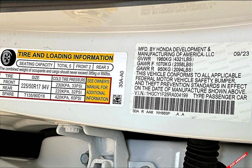 used 2024 Honda Accord car, priced at $22,682