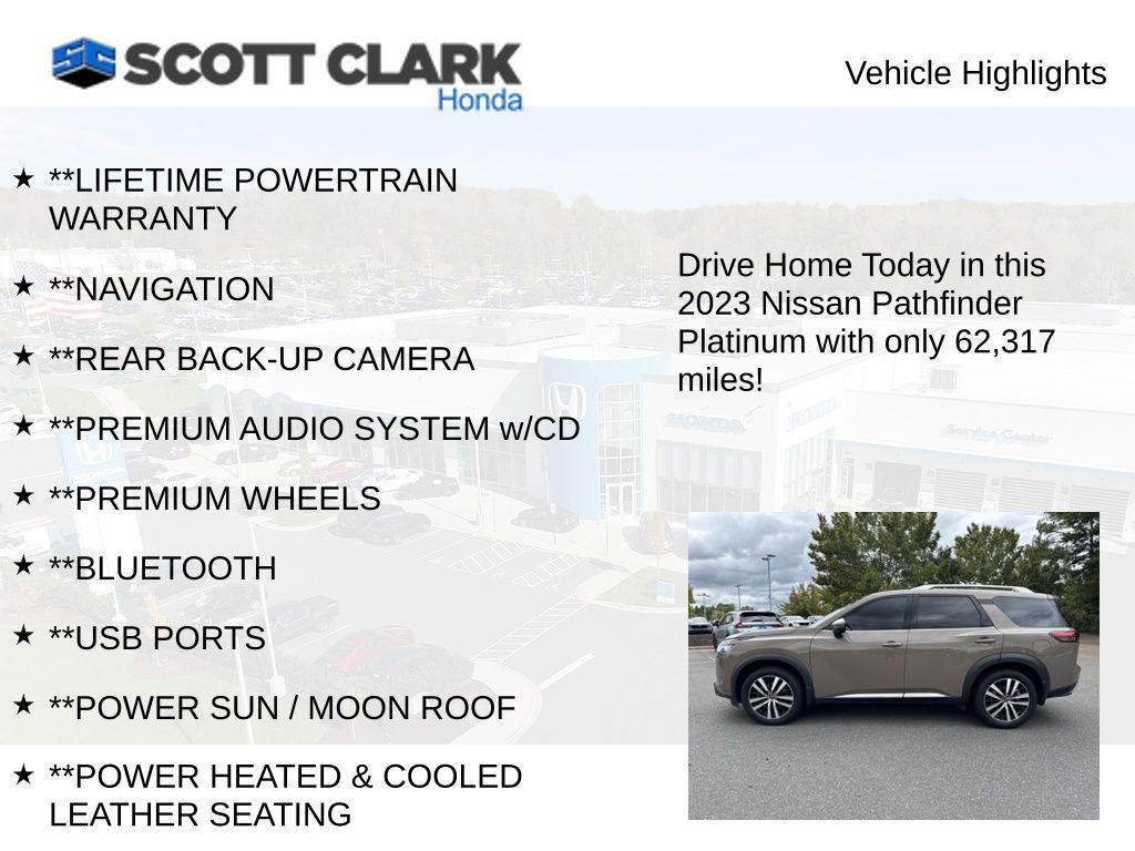 used 2023 Nissan Pathfinder car, priced at $29,929