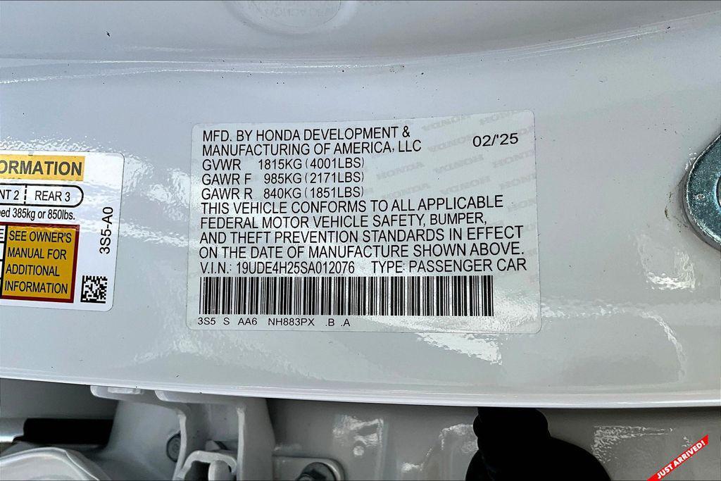 used 2025 Acura Integra car, priced at $31,854