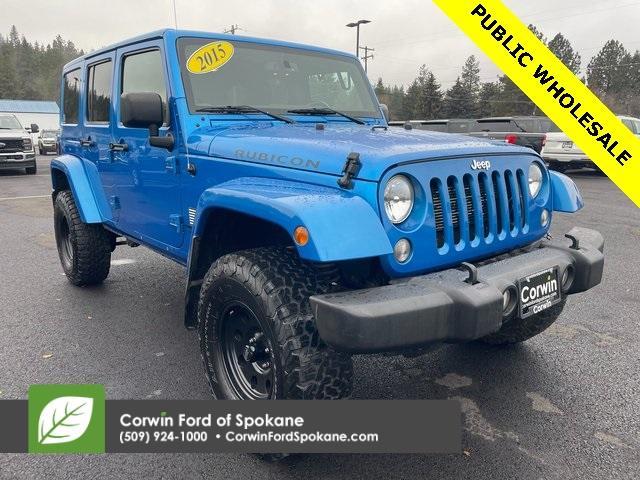 used 2015 Jeep Wrangler Unlimited car, priced at $21,779