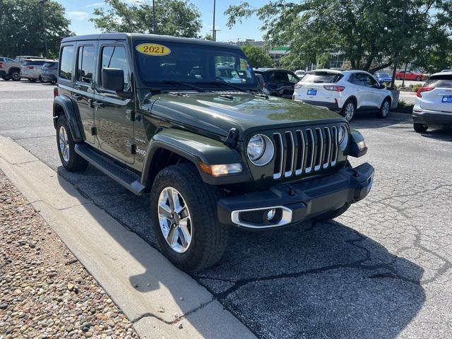 used 2021 Jeep Wrangler Unlimited car, priced at $28,000