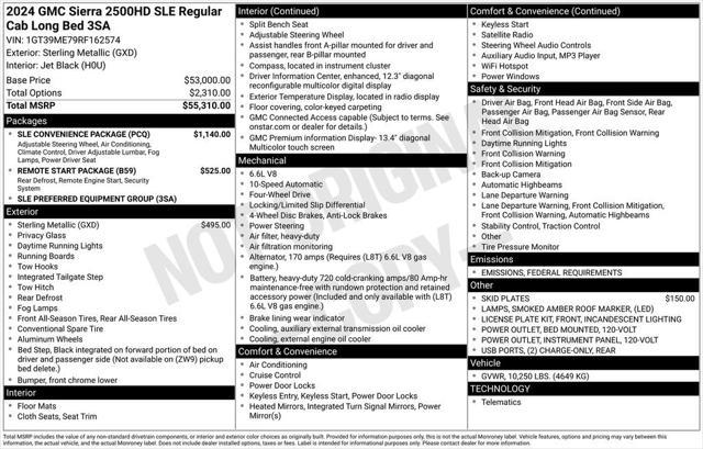 used 2024 GMC Sierra 2500 car, priced at $45,800