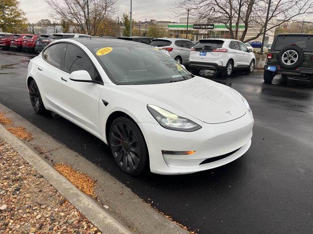 used 2021 Tesla Model 3 car, priced at $24,500