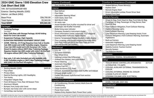 used 2024 GMC Sierra 1500 car, priced at $51,000
