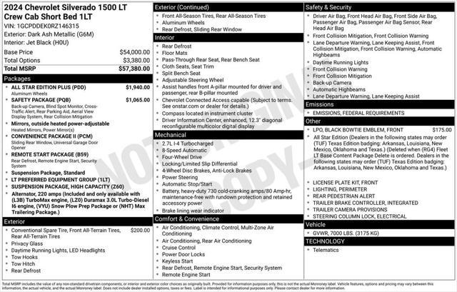 new 2024 Chevrolet Silverado 1500 car, priced at $53,525