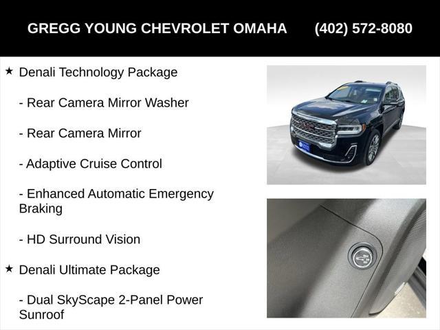 used 2021 GMC Acadia car, priced at $35,000