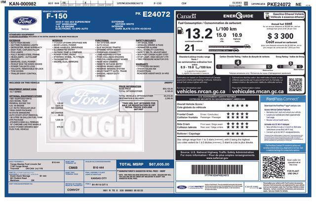 used 2023 Ford F-150 car, priced at $43,500