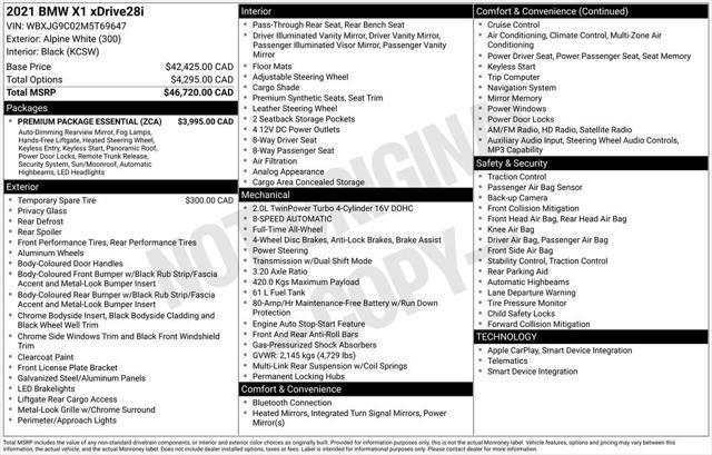 used 2021 BMW X1 car, priced at $24,800