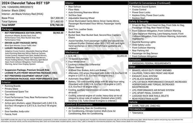 used 2024 Chevrolet Tahoe car