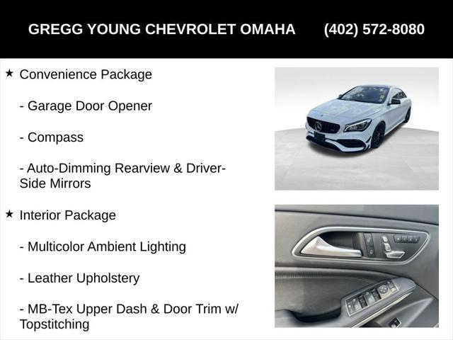 used 2018 Mercedes-Benz AMG CLA 45 car, priced at $32,000