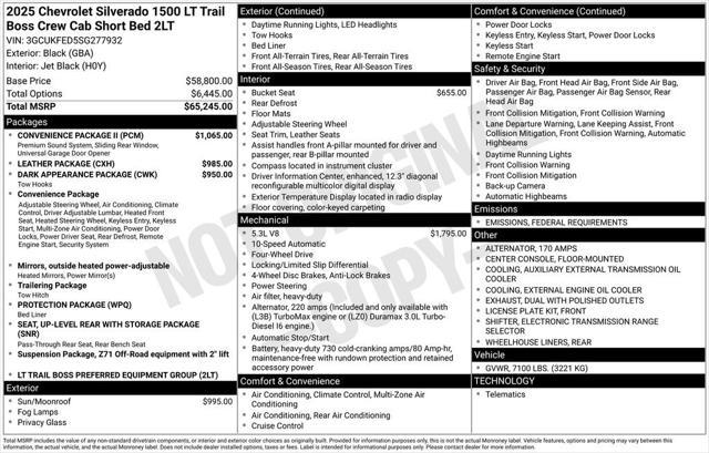 new 2025 Chevrolet Silverado 1500 car