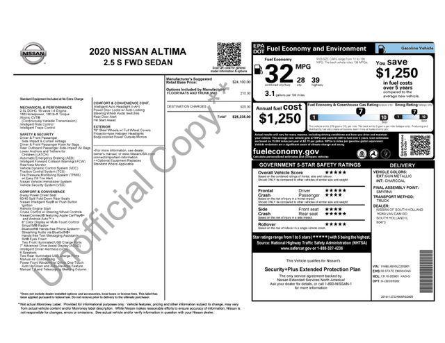 used 2020 Nissan Altima car, priced at $18,200