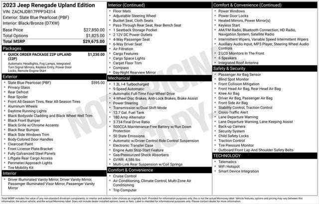 used 2023 Jeep Renegade car, priced at $21,000