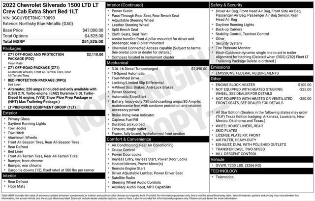 used 2022 Chevrolet Silverado 1500 car, priced at $35,400