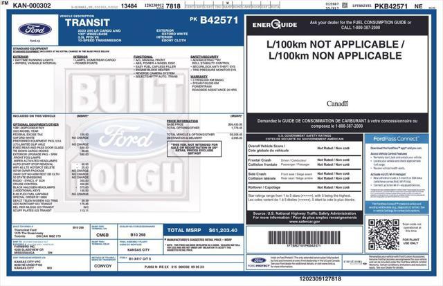 used 2023 Ford Transit-250 car, priced at $40,500