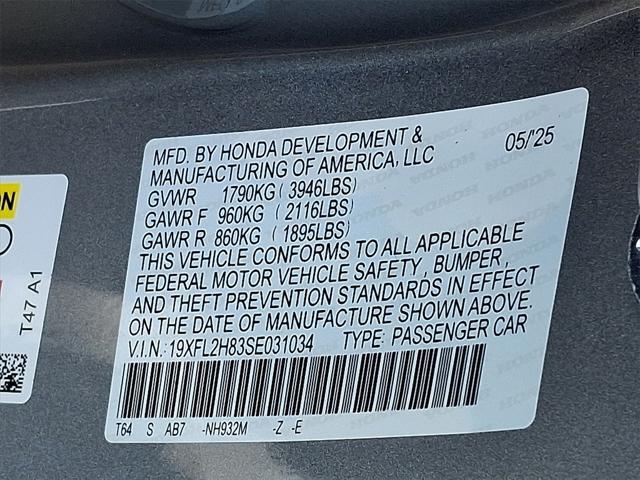 new 2025 Honda Civic car, priced at $28,600