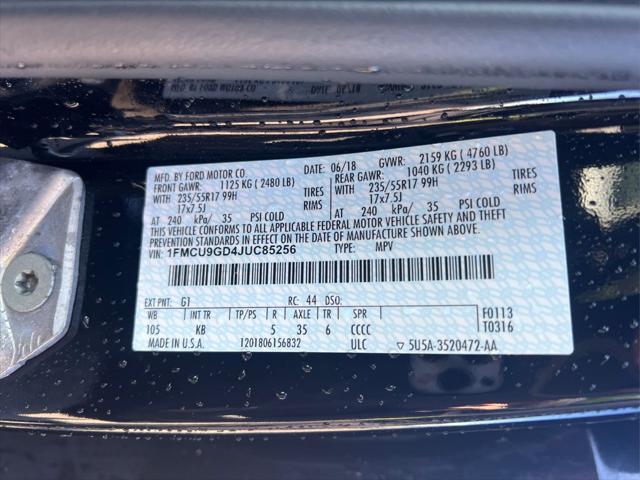 used 2018 Ford Escape car, priced at $12,375