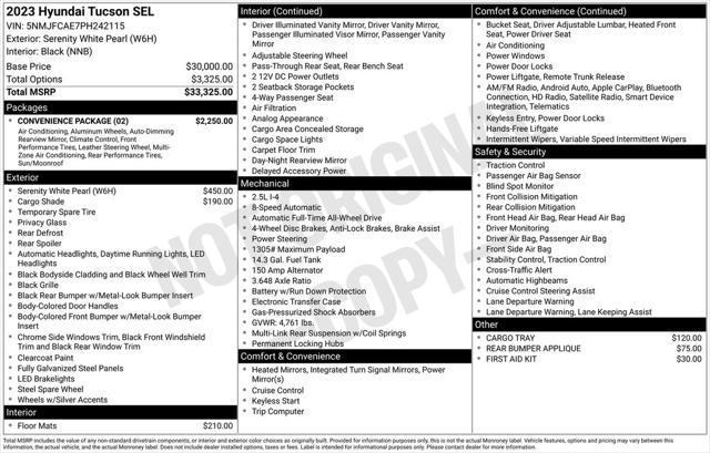 used 2023 Hyundai Tucson car, priced at $26,951