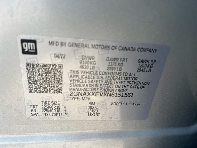 used 2022 Chevrolet Equinox car, priced at $23,351