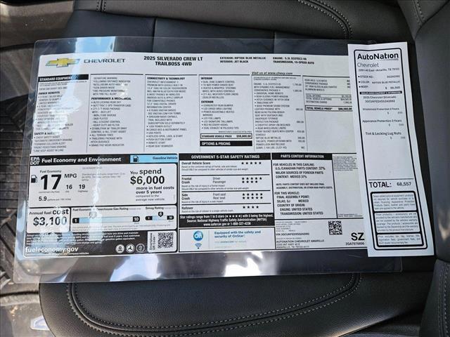 new 2025 Chevrolet Silverado 1500 car, priced at $57,665