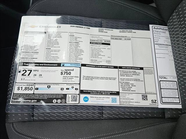 new 2026 Chevrolet Equinox car, priced at $29,770