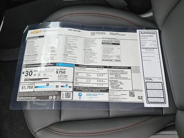 new 2025 Chevrolet Trax car, priced at $26,690