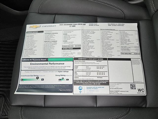 new 2025 Chevrolet Silverado 2500 car, priced at $77,995