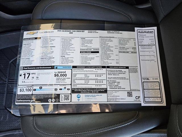 new 2025 Chevrolet Silverado 1500 car, priced at $61,540