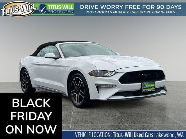 used 2021 Ford Mustang car, priced at $18,977