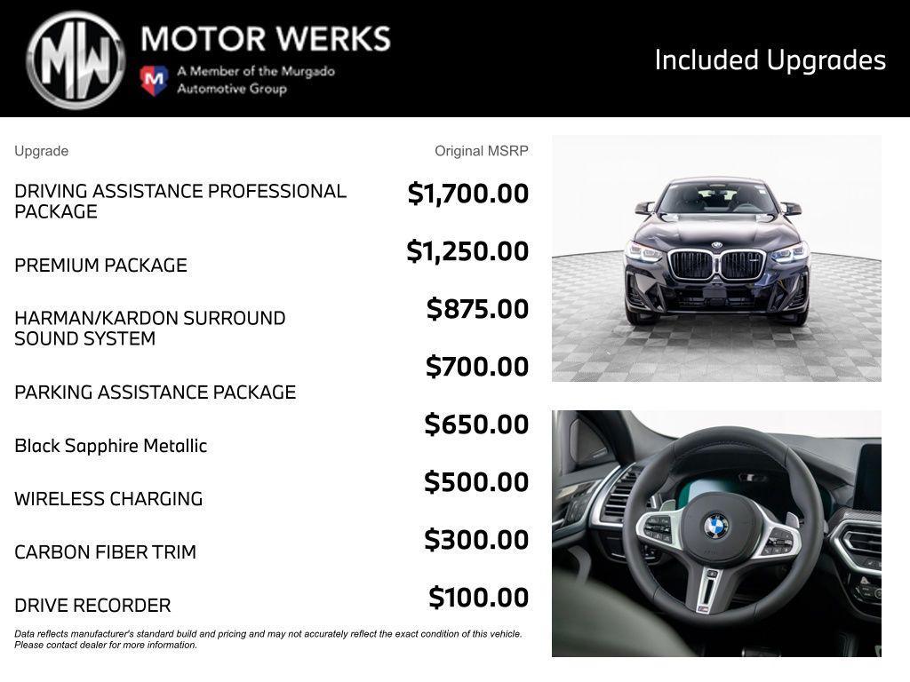 new 2025 BMW X4 car, priced at $75,100