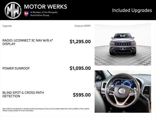 used 2017 Jeep Grand Cherokee car, priced at $18,800