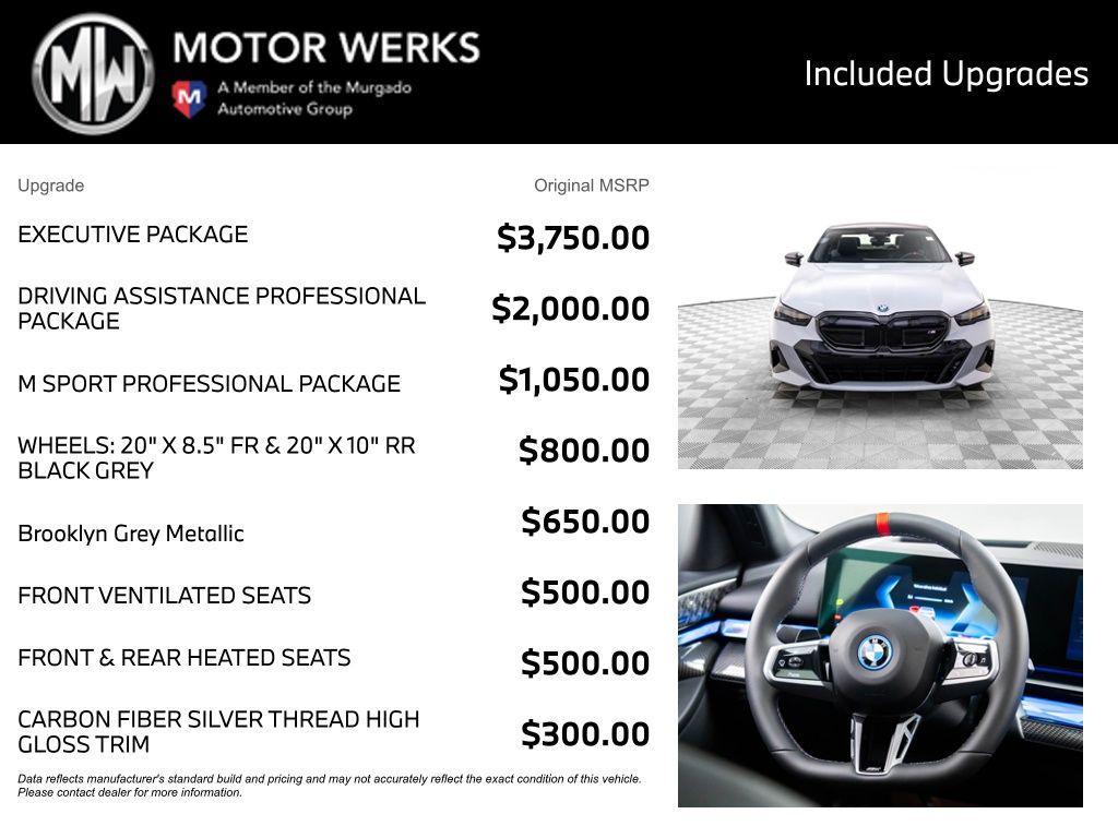 new 2025 BMW i5 car, priced at $95,375