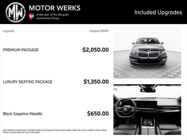 used 2025 BMW 530 car, priced at $57,000