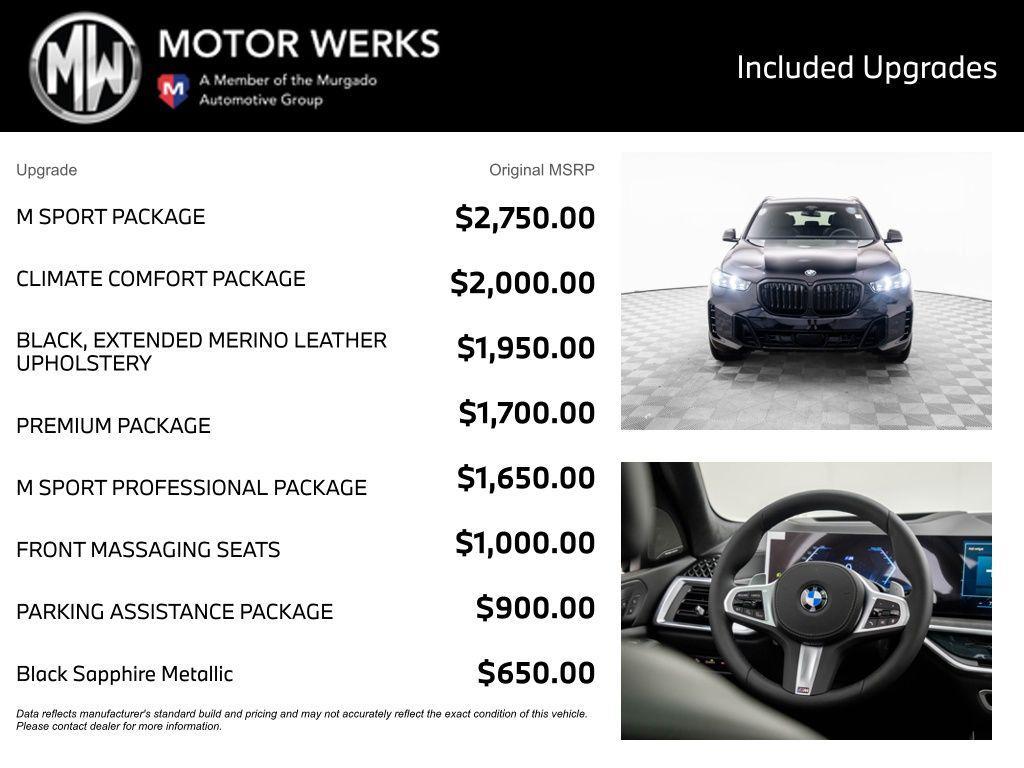 new 2026 BMW X5 car, priced at $86,220