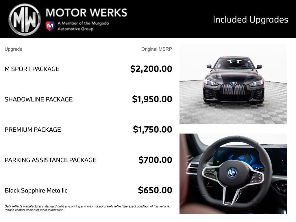 new 2025 BMW i4 Gran Coupe car, priced at $71,315