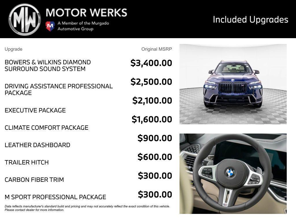 new 2026 BMW X7 car, priced at $126,975