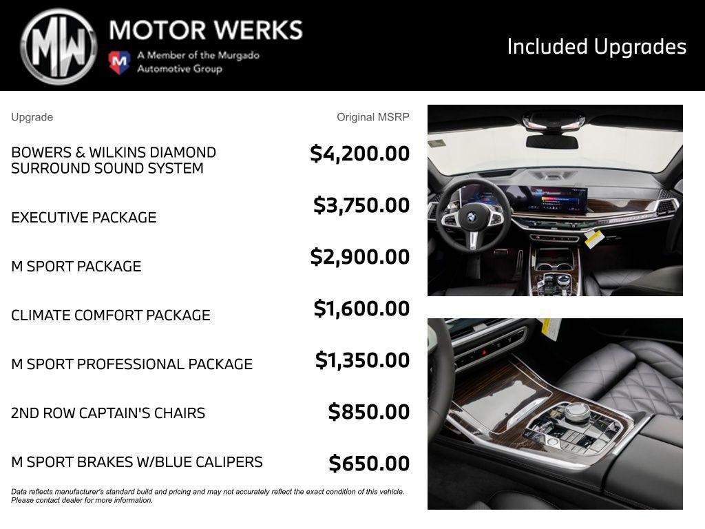 new 2026 BMW X7 car, priced at $101,725