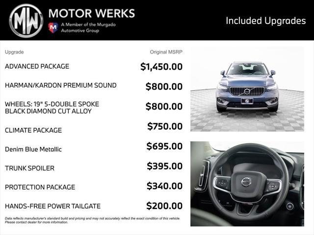 used 2022 Volvo XC40 car, priced at $30,000