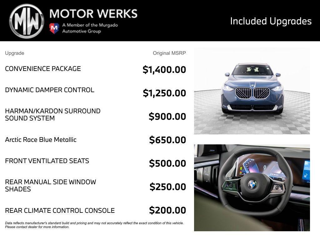 new 2026 BMW X3 car, priced at $57,765